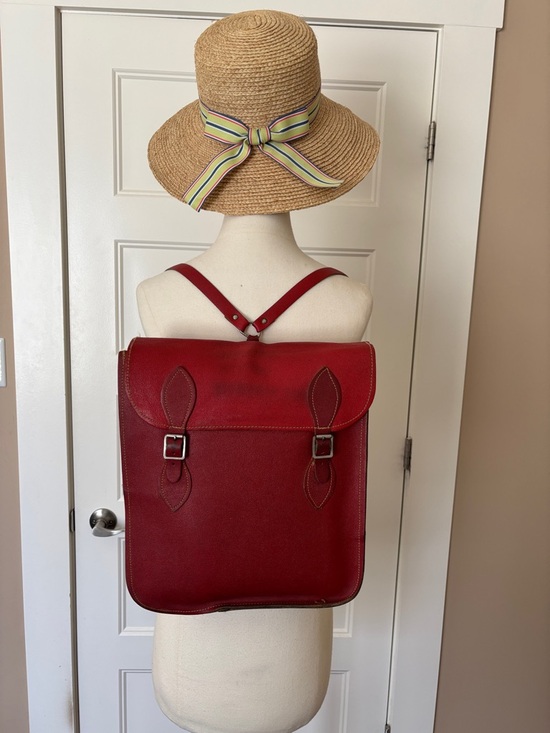 Hand Crafted Handbags - Vintage 70’s Leather Backpack